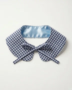 bandana chien Col claudine vichy bleu accessoires faits main Cocoon Pets, vue packshot